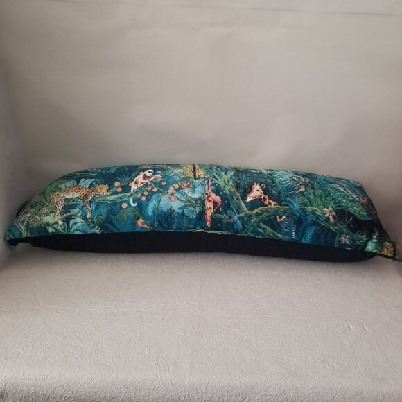 Target Velvet Jungle Theme Body  Pillow 36" Giraffe Cougar Leopard Monkey Sloth - Picture 7 of 16